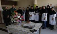 The presence of the board of directors of the complex in the medical departments, presenting a flower in honor of Doctor's Day.